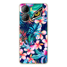 Чехол для увидеаля   ньоしてくれた ё???? - с принтом (Дизайнерские) (AlphaPrint) (Красочные цветы)