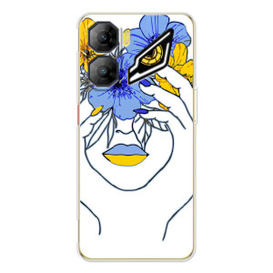 Чехол на ZTE Nubia Neo 3 Украинский дизайн (Украинка на всю голову)