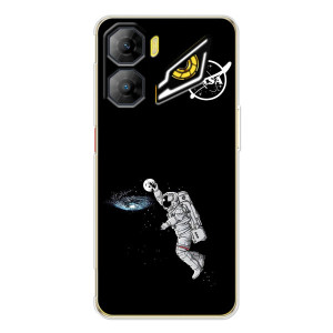 Силиконовый бампер с принтом "Наса" на ZTE Nubia Neo 3 – Космонавт баскетболист
