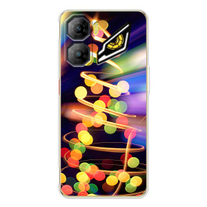 Чехол Новогодняя Елка на ZTE Nubia Neo 3 (Гирлянды)