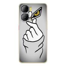 Чохол з принтом для ZTE Nubia Neo 3 (AlphaPrint - Знак сердечка) – Значок Love