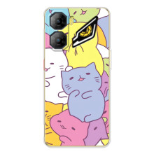 Бампер с изображением Котиков для ЗТЕ Нюбия Нео 3 (Милые котики)