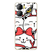 Бампер с изображением Котиков для ЗТЕ Нюбия Нео 3 (Новогодние котики)