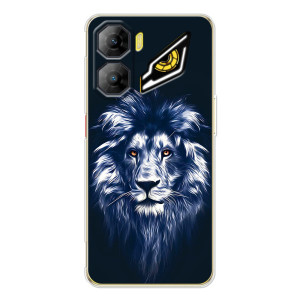 Чехол с картинкой на ZTE Nubia Neo 3 – Лев - синий