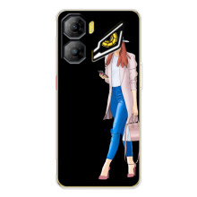 Чехол с картинкой Модные Девчонки ZTE Nubia Neo 3 (Девушка со смартфоном)