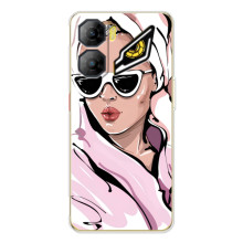 Чехол с картинкой Модные Девчонки ZTE Nubia Neo 3 (Девушка в халате)