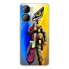 Чехол с картинкой (Патриотический КОЗАК) на ZTE Nubia Neo 3 (Козак с крыльями)