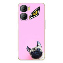 Бампер для ZTE Nubia Neo 3 с картинкой "Песики" (Собака на розовом)