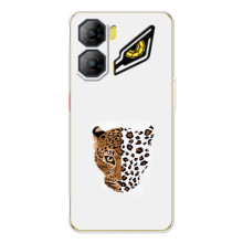 Чехол с леопардовым принтом на ZTE Nubia Neo 3 (Леопард на белом)