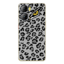 Чехол с леопардовым принтом на ZTE Nubia Neo 3 (Темный леопрад)