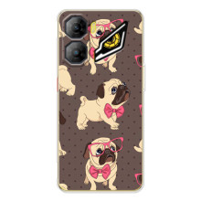 Чехол (ТПУ) Милые собачки для ZTE Nubia Neo 3 (Собачки Мопсики)