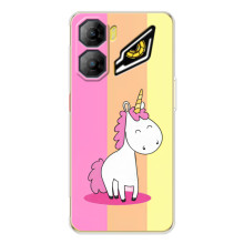 Чехол Unicorn на ZTE Nubia Neo 3 (Радужный Единорог)