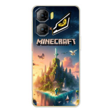 Чохол з картинками Майнкрафт для 

ЗТЕ Нюбія Нео 3 
 – Лого Майнкрафт