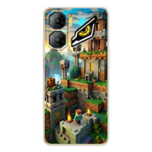 Чохол з картинками Майнкрафт для 

ЗТЕ Нюбія Нео 3 
 – Місто Майнкрафт