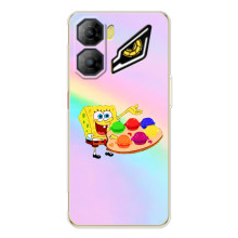 Силиконовый чехол Спанч Боб на ЗТЕ Нюбия Нео 3 (Бургеры)
