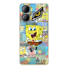 Силиконовый чехол Спанч Боб на ЗТЕ Нюбия Нео 3 (Радостный Спанч Боб)
