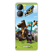 Чехлы для ZTE Nubia Neo 3 (Персонажи Майн Крафт) (На коне)