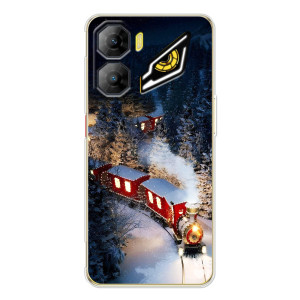 Силиконовый бампер на рождество для ZTE Nubia Neo 3 (Поезд)