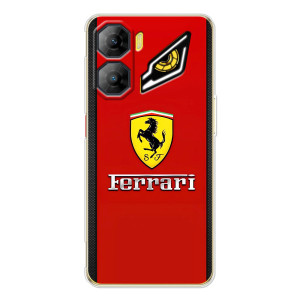 Силиконовый бампер с картинкой машины на ZTE Nubia Neo 3 (Ferrari Logo)