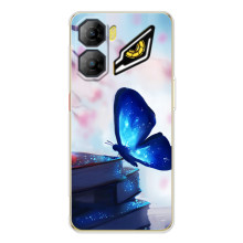 Силиконовый бампер с картинкой животных для ZTE Nubia Neo 3 (Бабочка синяя)