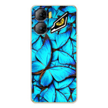 Силиконовый бампер с картинкой животных для ZTE Nubia Neo 3 (Крылья бабочек)