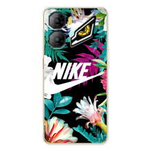 Силиконовый Чехол на ZTE Nubia Neo 3 с картинкой Nike (Цветочный Nike)