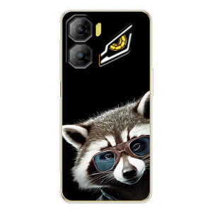 Силиконовый Чехол с Енотами на ZTE Nubia Neo 3 – Стильный Енот