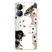 Силиконовый чехол с котиком для ZTE Nubia Neo 3 (Коты)