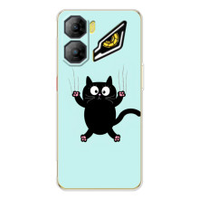 Силиконовый чехол с котиком для ZTE Nubia Neo 3 (Падающий кот)