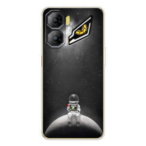 Силиконовый Чехол с принтом "Космонавты" на ZTE Nubia Neo 3 – Космонавт романтик