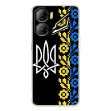 Силиконовый Чехол на ZTE Nubia Neo 3 (Герб и вышыванка)