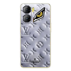 Текстурный Чехол Louis Vuitton для ЗТЕ Нюбия Нео 3 (Белый ЛВ)