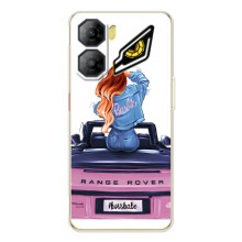 Силиконовый Чехол на ZTE Nubia Neo 3 с картинкой Стильных Девушек (Девушка на машине)