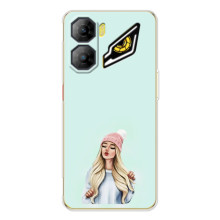 Силиконовый Чехол на ZTE Nubia Neo 3 с картинкой Стильных Девушек (В шапке)