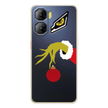 Зимние Чехлы для увидеаля   ньоしてくれた ё???? - прозрачный фон (Гринч с игрушкой)