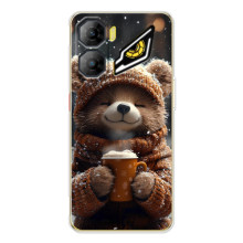 Печатный чехол «Зверята с кофе» для ZTE Nubia Neo 3 (Мишка с кофе)