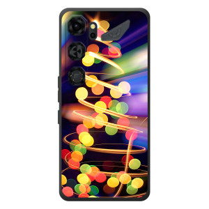 Чехол Новогодняя Елка на ZTE Nubia Neo 5 GT 5G (Гирлянды)