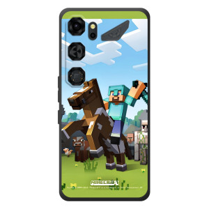Чехлы для ZTE Nubia Neo 5 GT 5G (Персонажи Майн Крафт) (На коне)