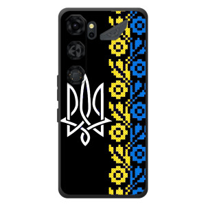 Силиконовый Чехол на ZTE Nubia Neo 5 GT 5G (Герб и вышыванка)