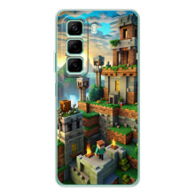 Чехол с картинками Майнкрафт для glMatrixMode
 – Город Майнкрафт