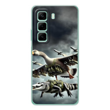 Чохол з мемами траралело тралала для ZTE Nubia Neo 5 GT – Гусіні і крокоділо