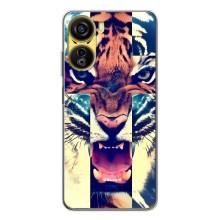 Чехлы с изображением разных животных для ZTE Nubia Neo 5G (Яркий Тигр)