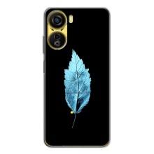 Чехол с картинками на черном фоне для ZTE Nubia Neo 5G – Листочек