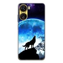 Чехол с Волком на ZTE Nubia Neo 5G – Воет на луну