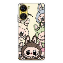 Чехол с Лабубу на ZTE Nubia Neo 5G – Коллаж Лабубу