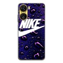 Чехол с логотипом Найк на ZTE Nubia Neo 5G (Найк на фиолетовом)