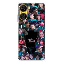 Чохол Гра в кальмара для ZTE Nubia Neo 5G – Колаж гра кальмара