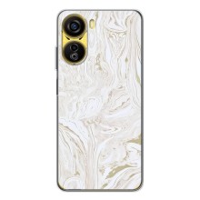 Мраморный чехол на ZTE Nubia Neo 5G (VPrint) (Белый мрамор)