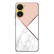 Мраморный чехол на ZTE Nubia Neo 5G (VPrint) (Тройной мрамор)