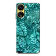 Мраморный чехол на ZTE Nubia Neo 5G (VPrint) (Зеленый мрамор)